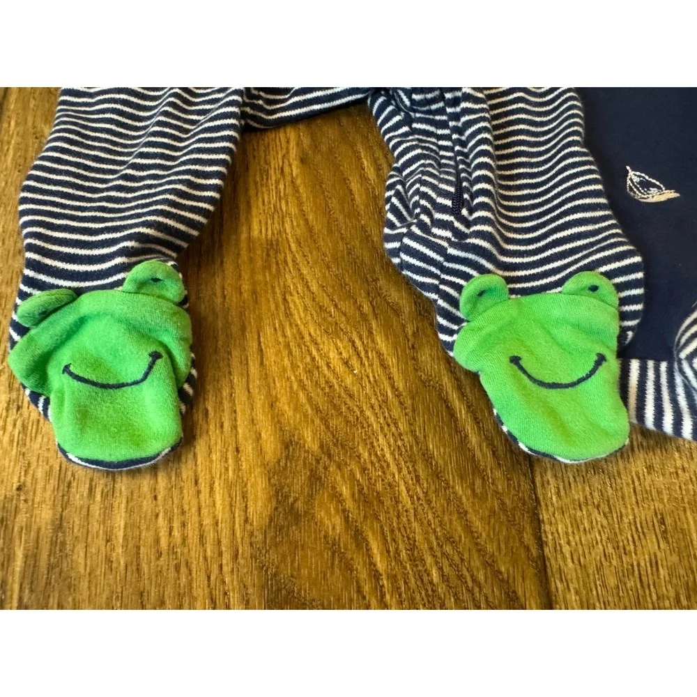 Carters Baby Boy 3‎ Months Footed Sleepers Rompers Outfits Clothes Monster Frogs